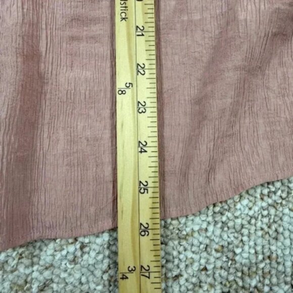 Zara Women’s Button Up Wrinkled Satin Effect Long Sleeve Shirt Size Small - Picture 9 of 9